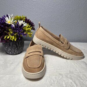 NEW!!! Vionic Uptown Slip-on Loafer,Sand Suede,Almond toe - Size 7.5